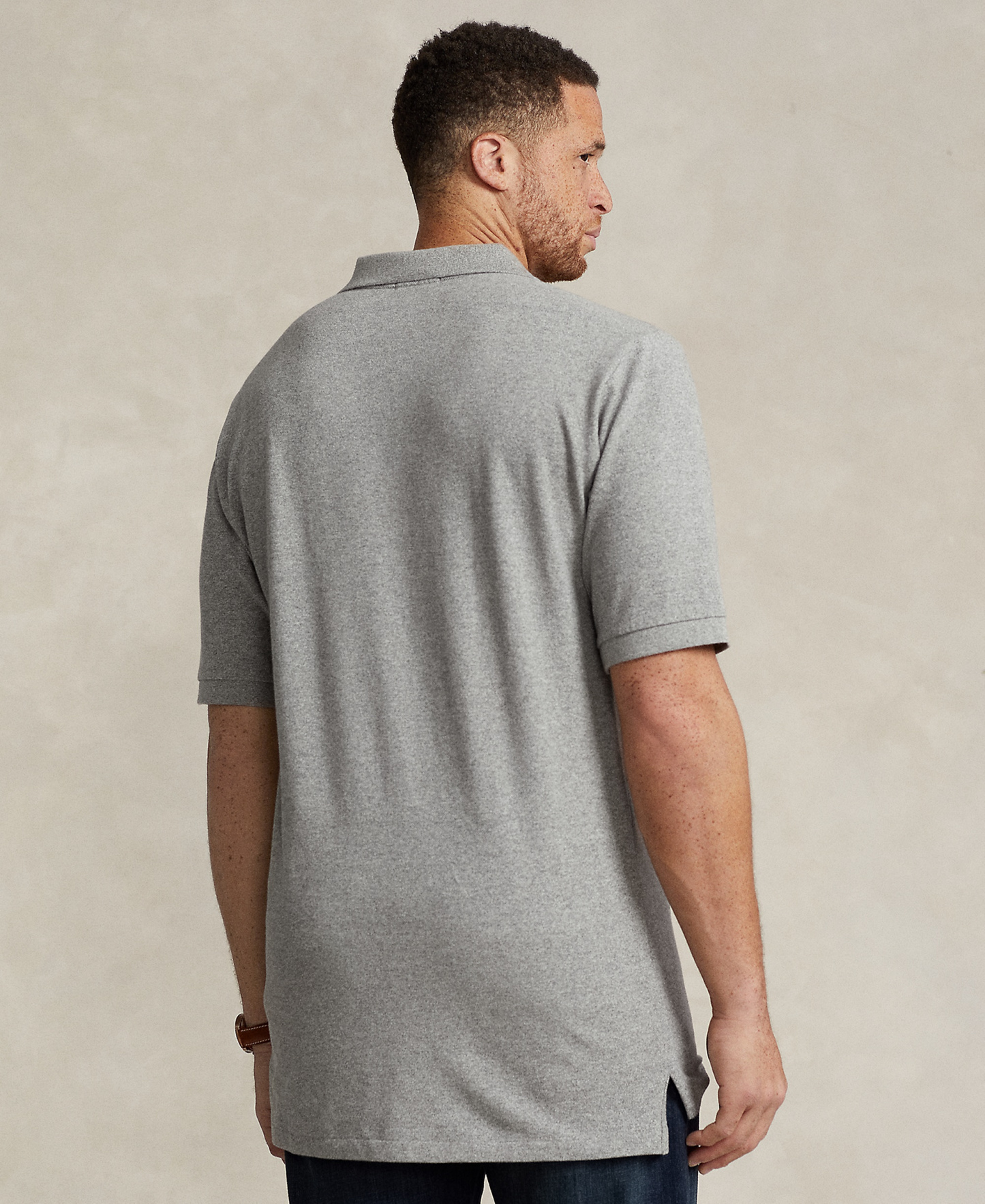 Polo Ralph Lauren Men's Big & Tall Cotton Short-Sleeve Polo Shirt - Canterbury Heather