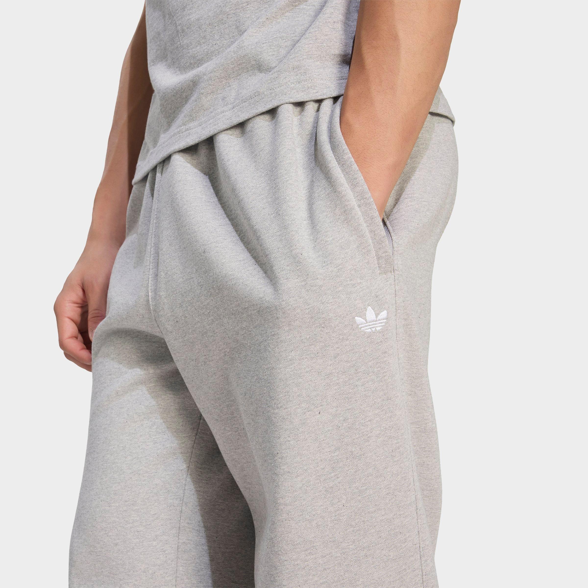 Men's adidas Originals Trefoil Essentials Fleece Sweatpants - Medium Grey Heather