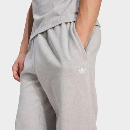 Men's adidas Originals Trefoil Essentials Fleece Sweatpants - Medium Grey Heather