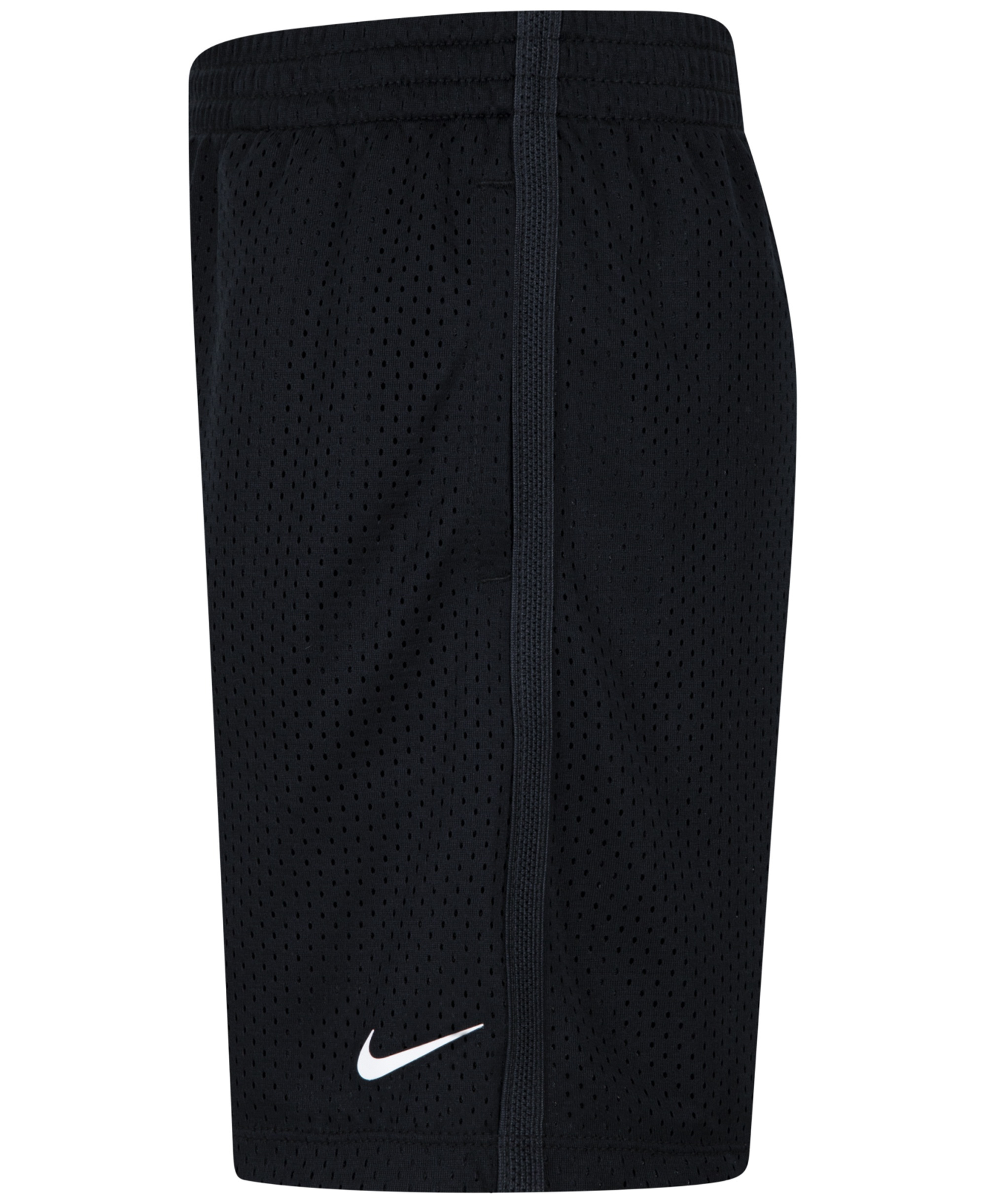 Nike Boys' 4-7 Dri-FIT Logo Mesh Pull-On Shorts - Black