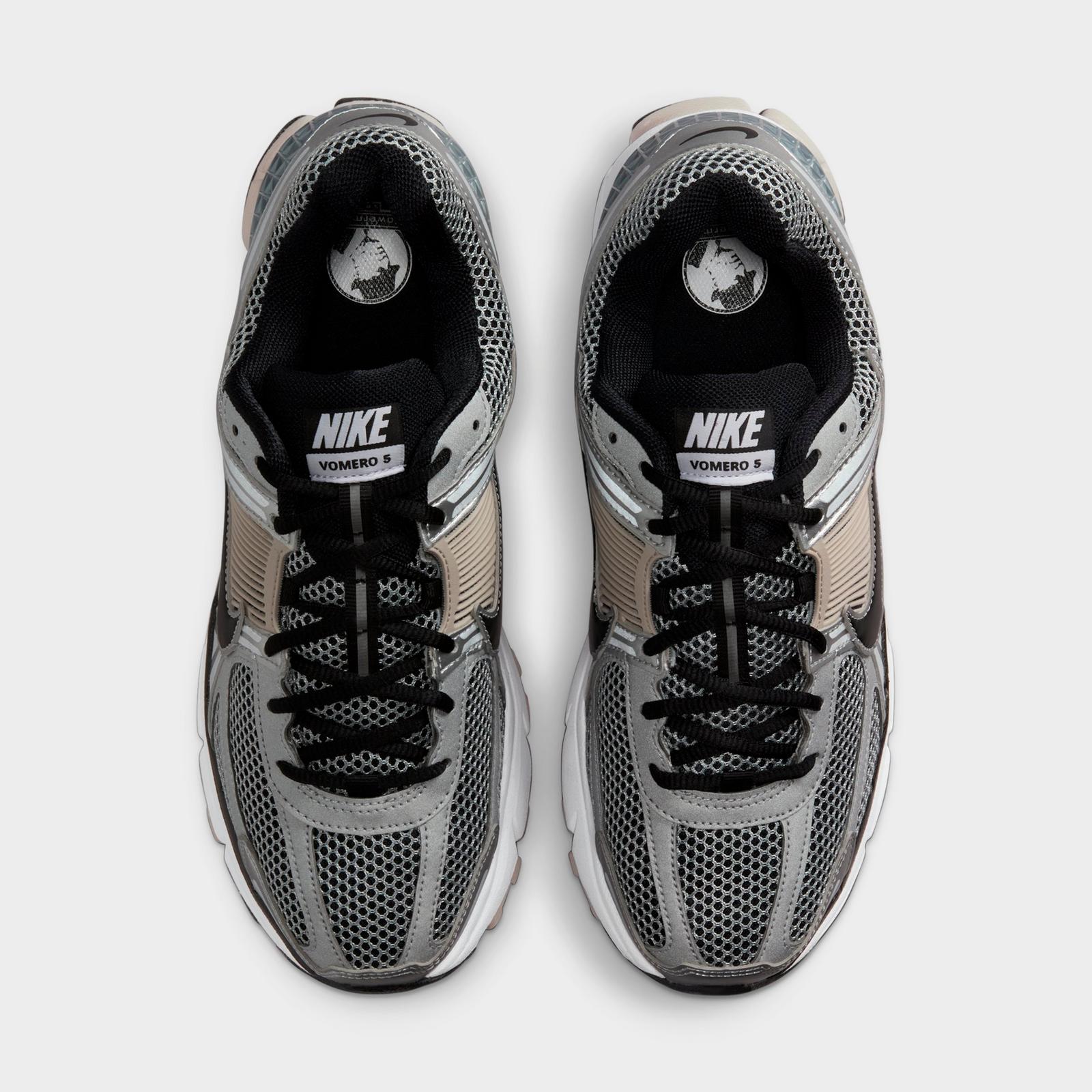 Men's Nike Zoom Vomero 5 Casual Shoes - Metallic Silver/College Grey/Black