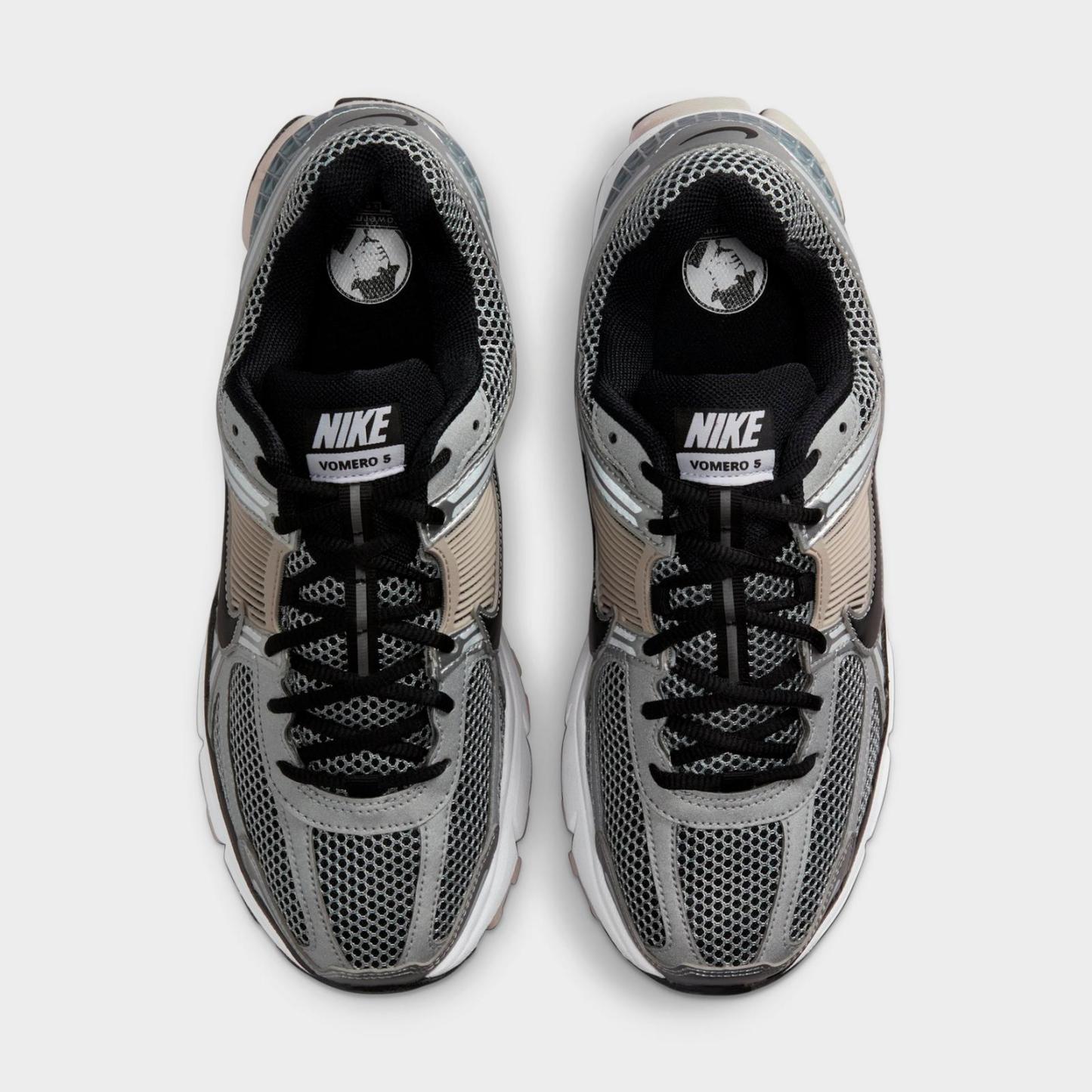 Men's Nike Zoom Vomero 5 Casual Shoes - Metallic Silver/College Grey/Black