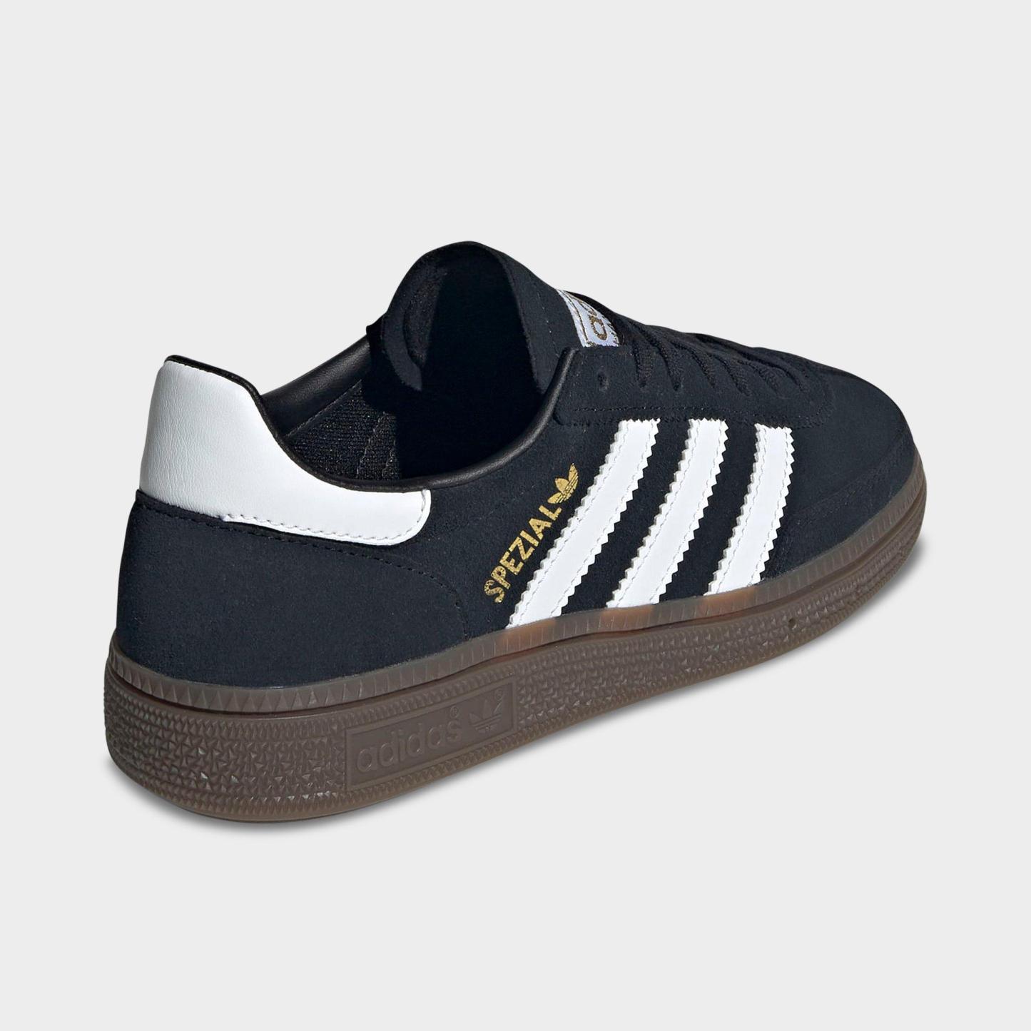 Big Kids' adidas Originals Handball Spezial Casual Shoes - Part 1 - Black/White/Gum - Back view