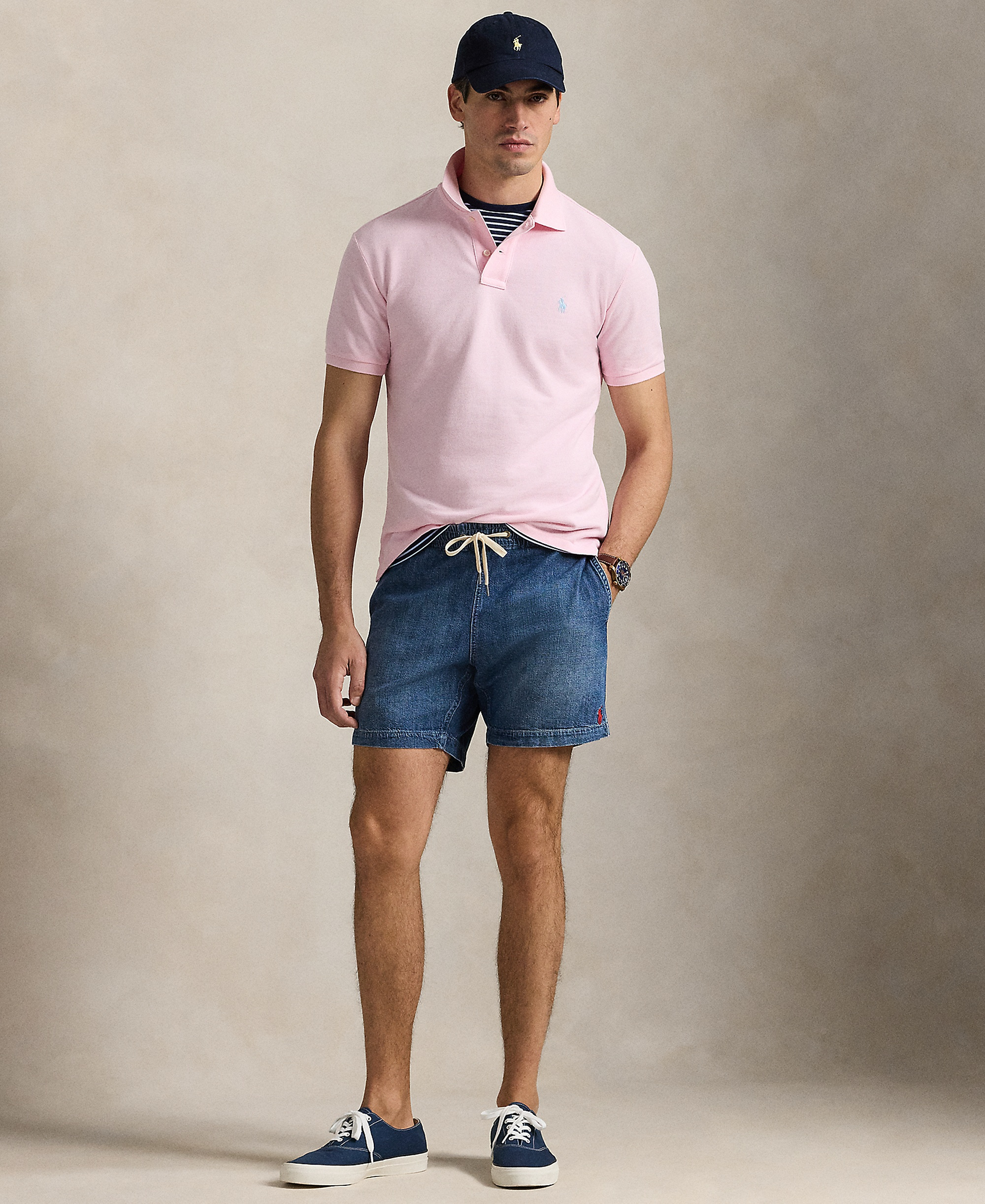 Polo Ralph Lauren Men's Classic-Fit Mesh Polo Shirt - Bath Pink/C1730