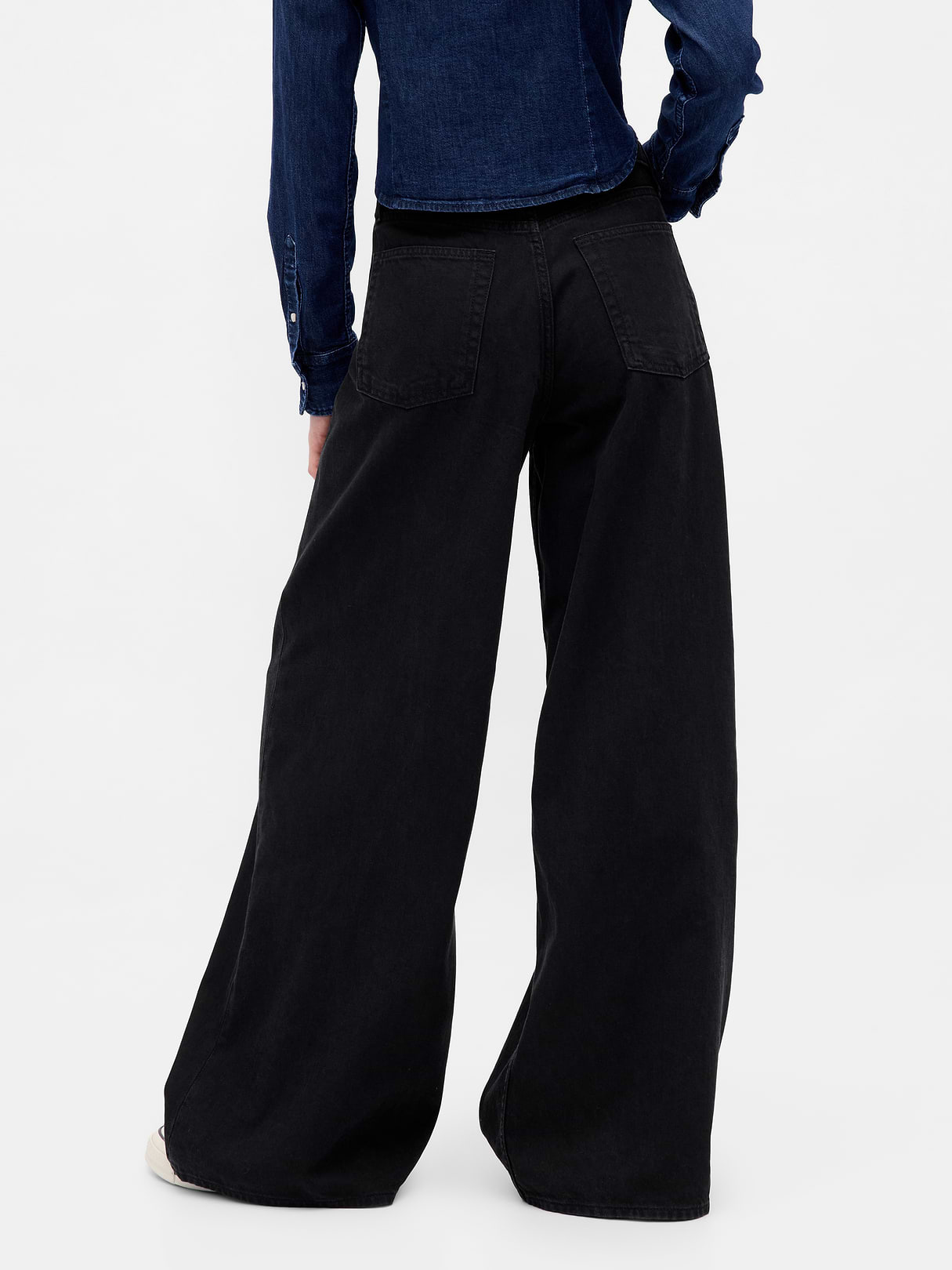 Low Slung Extra Baggy Jeans - Black
