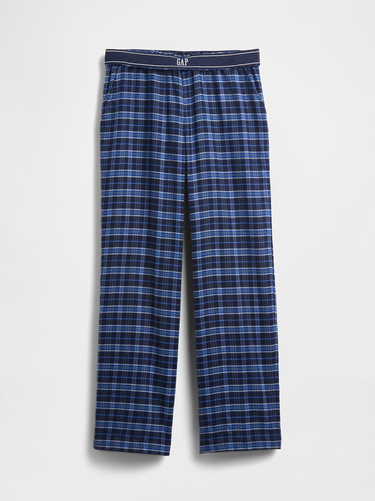 Adult Softest Flannel PJ Pants - Blue plaid