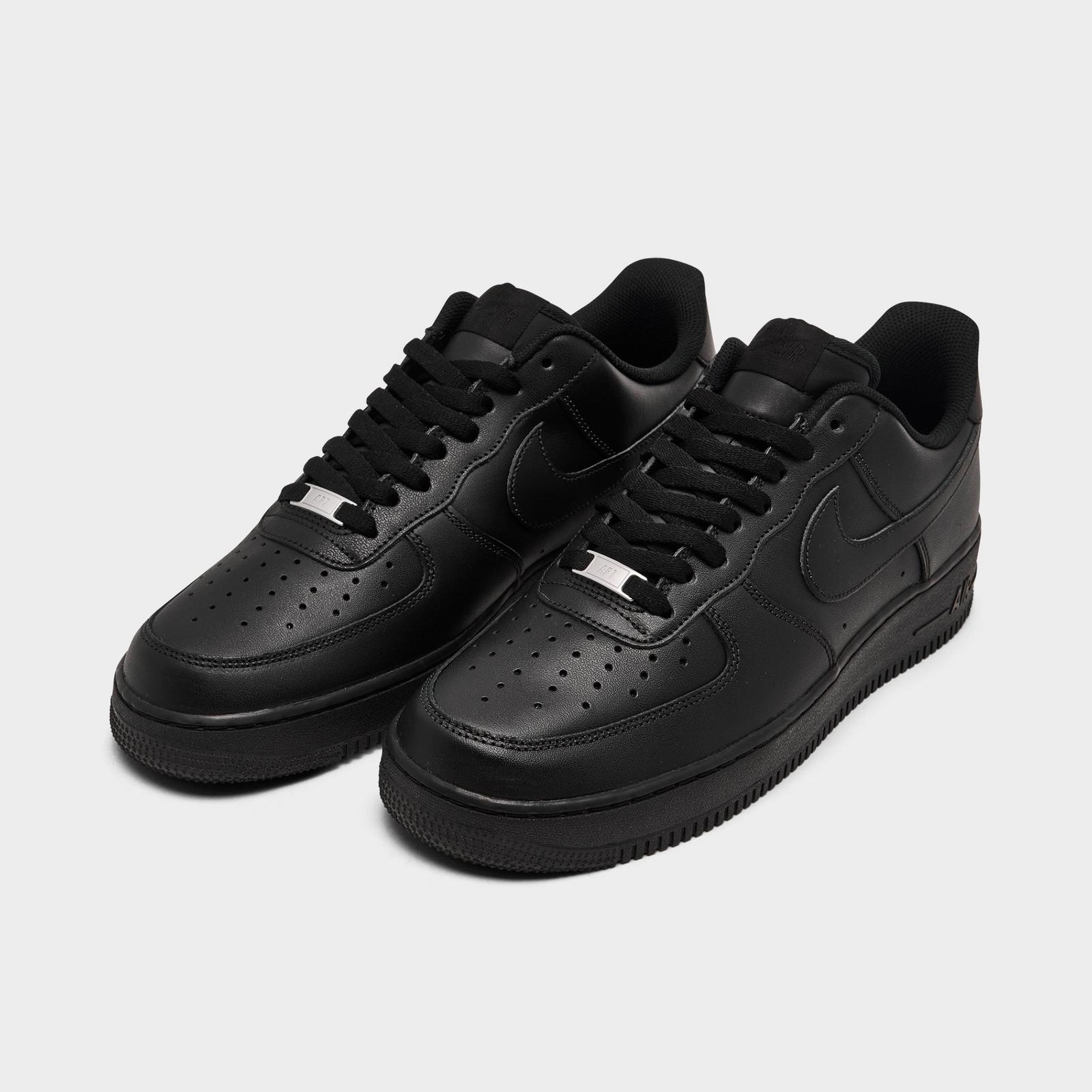 Men's Nike Air Force 1 '07 Low Casual Shoes - Black/Black