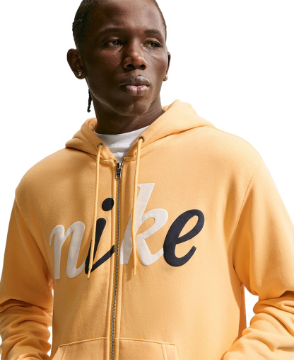 Nike Men's Fleece Full-Zip Sweatshirt - Topaz Gold/ Sail