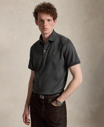 Polo Ralph Lauren Men's Classic-Fit Soft Cotton Polo Shirt - Windsor Heather