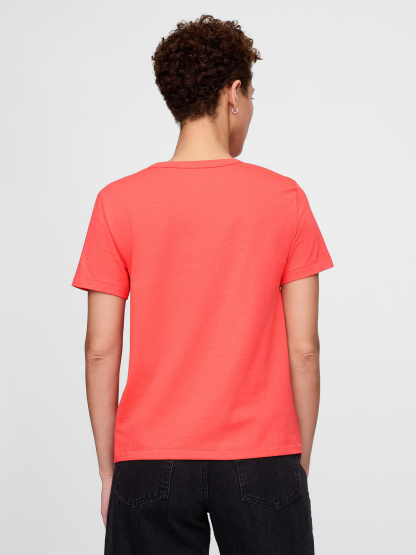Organic Cotton VintageSoft T-Shirt - Orange coral