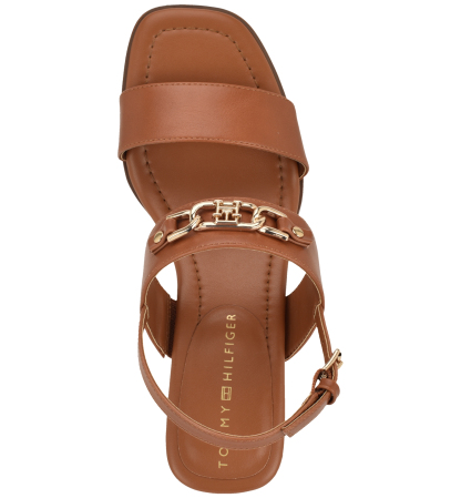 Tommy Hilfiger Women's Mhena Block Heel City Sandal - Cognac