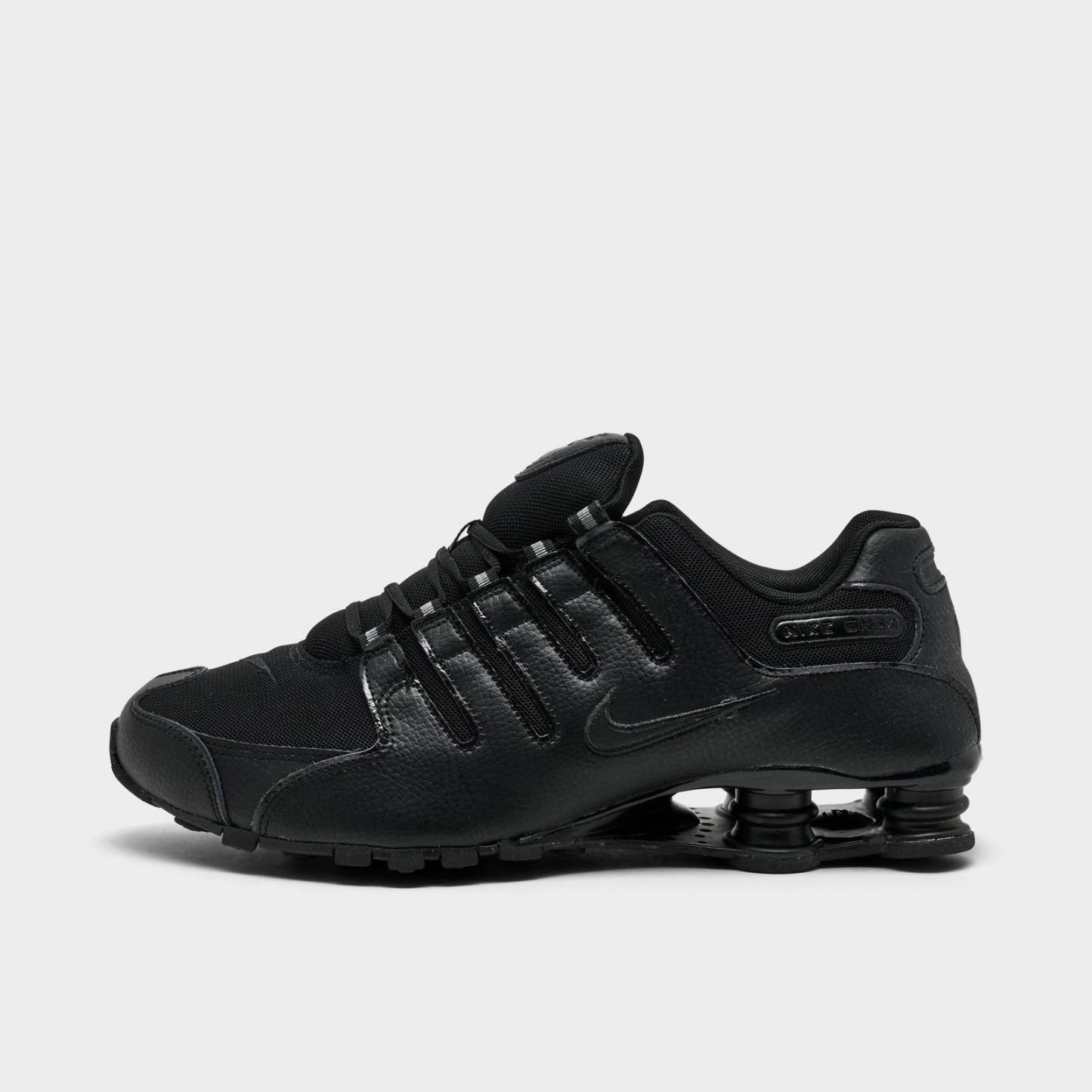 Men's Nike Shox NZ Casual Shoes - Black/Black/Black (IQ8263-002)
