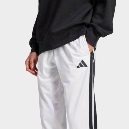 Men's adidas Dayready Open Hem Track Pants - White/Black