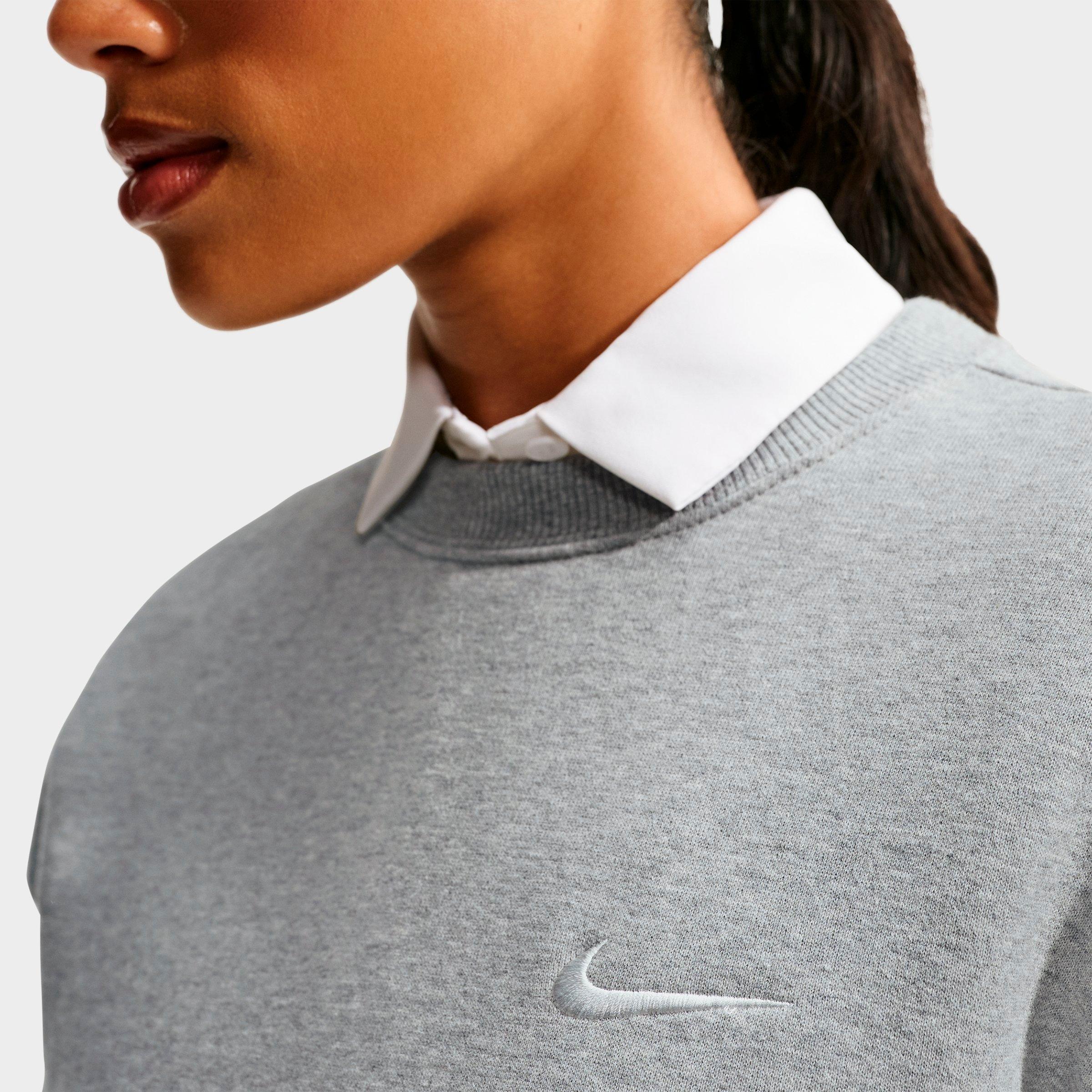 Women's Nithtke Studio Fleece Medium Weight Crewneck Sweatshirt - Dark Grey Heather/Sail
