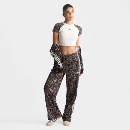 Women's adidas Originals Leopard Raglan Slim T-Shirt - Leopard/Off White