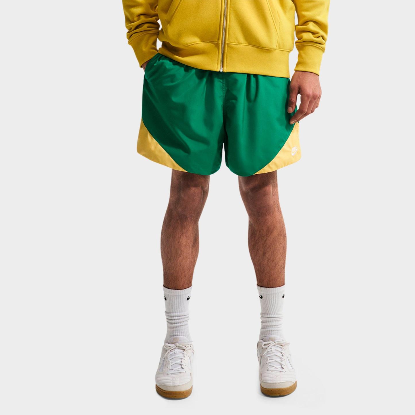 Men's Nithtke Windrunner Lightweight Woven Shorts - Malachite/Topaz Gold/White