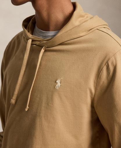 Polo Ralph Lauren Men's Hooded Jersey - Cafe Tan