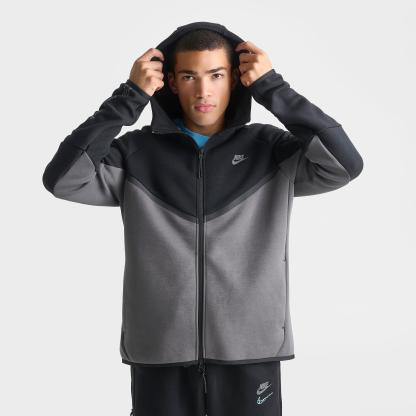 Men's Nithtke Tech Fleece Windrunner Digital Graphic Full-Zip Hoodie - Black/Iron Grey