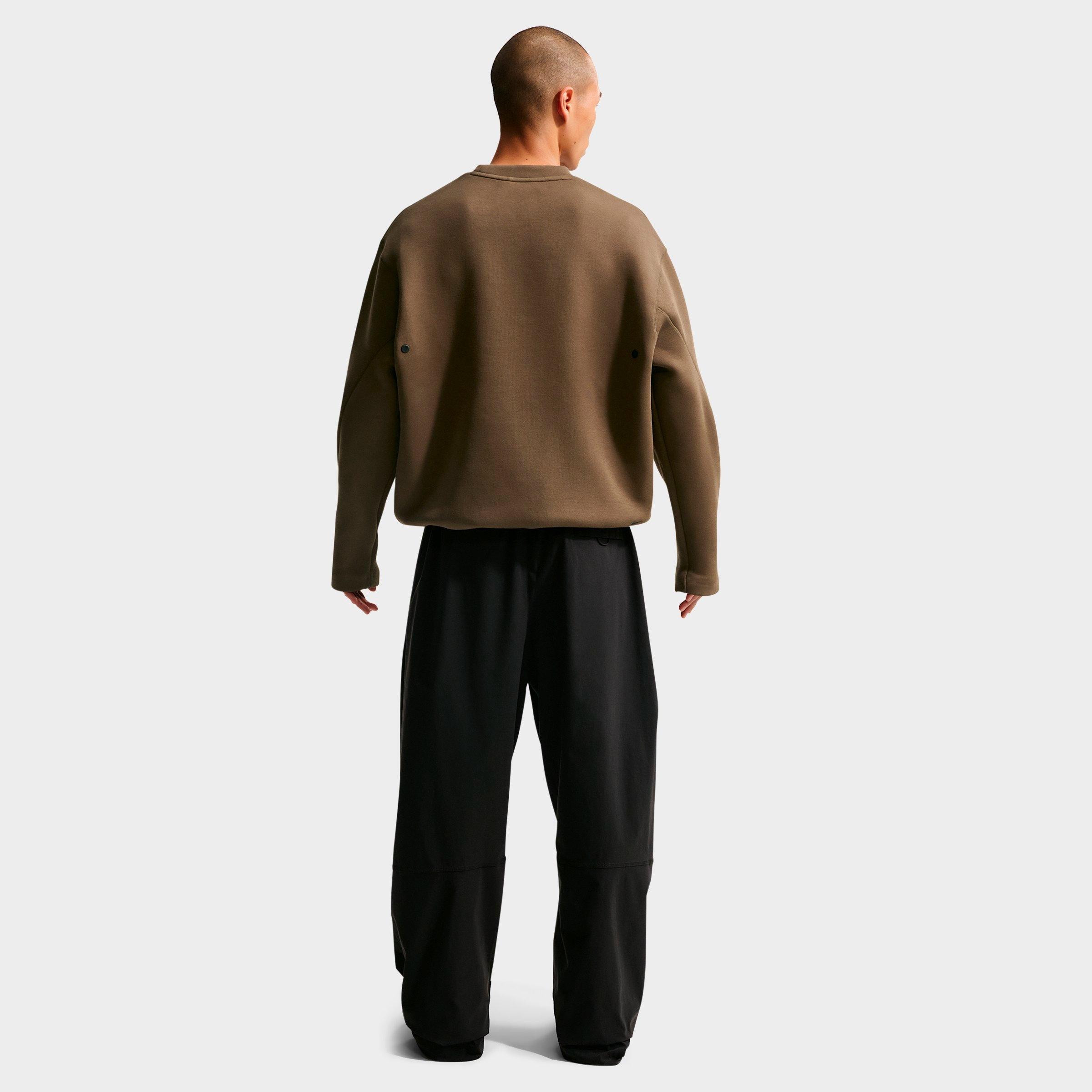 Men's Nithtke Tech Fleece Loose Fit Crewneck Sweatshirt - Dark Hazel/Black