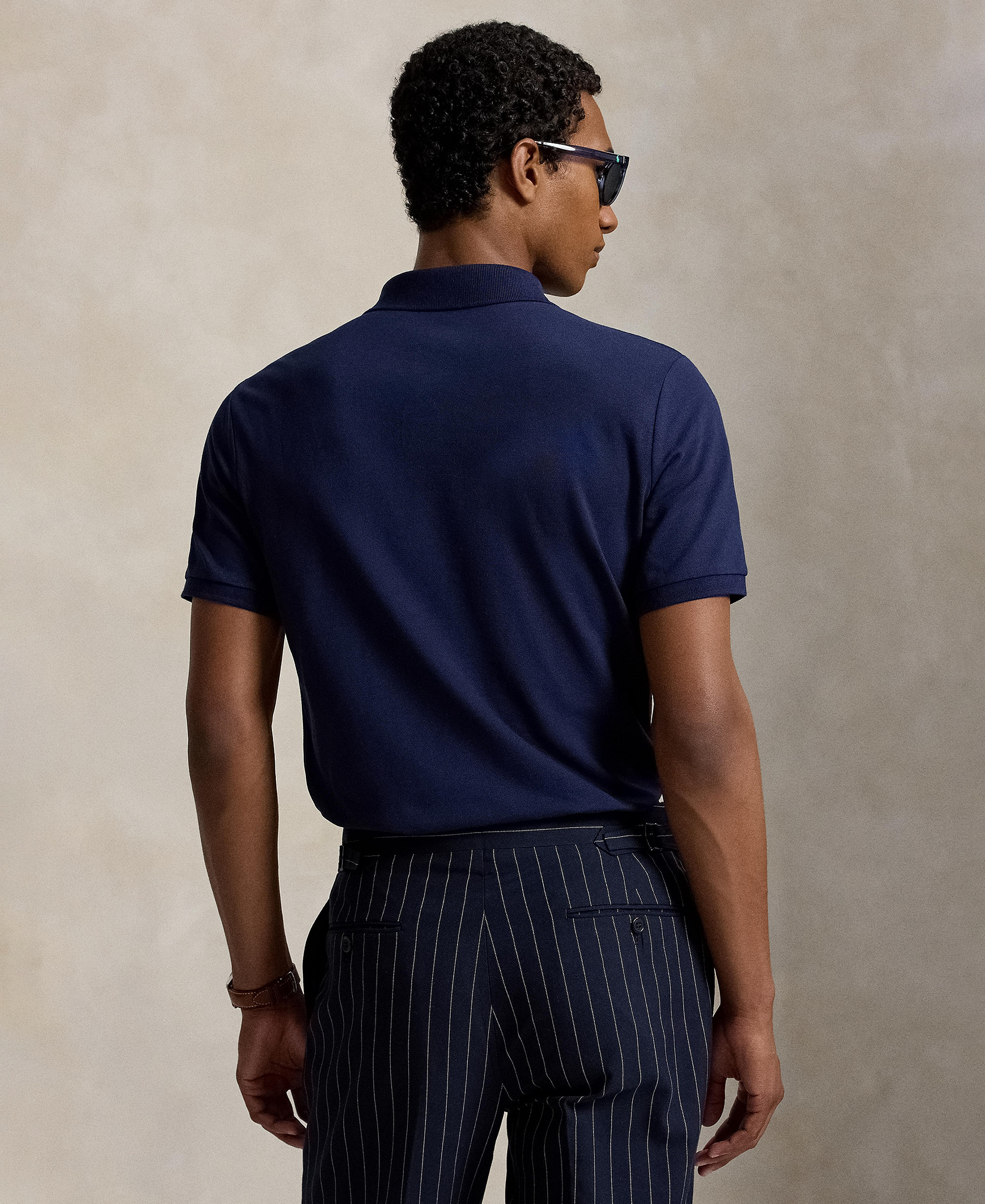 Polo Ralph Lauren Men's Classic-Fit Stretch Mesh Polo Shirt - Refined Navy/Smoke