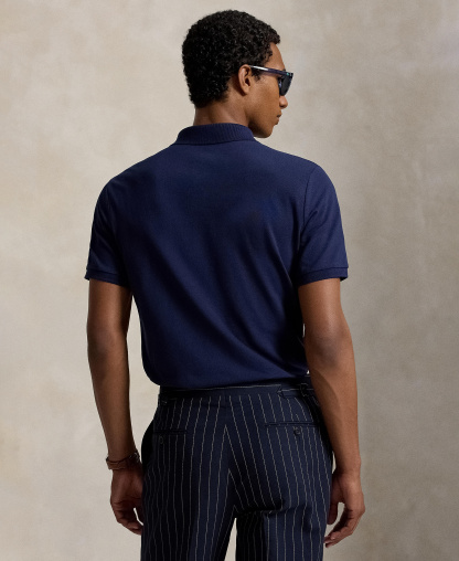 Polo Ralph Lauren Men's Classic-Fit Stretch Mesh Polo Shirt - Refined Navy/Smoke