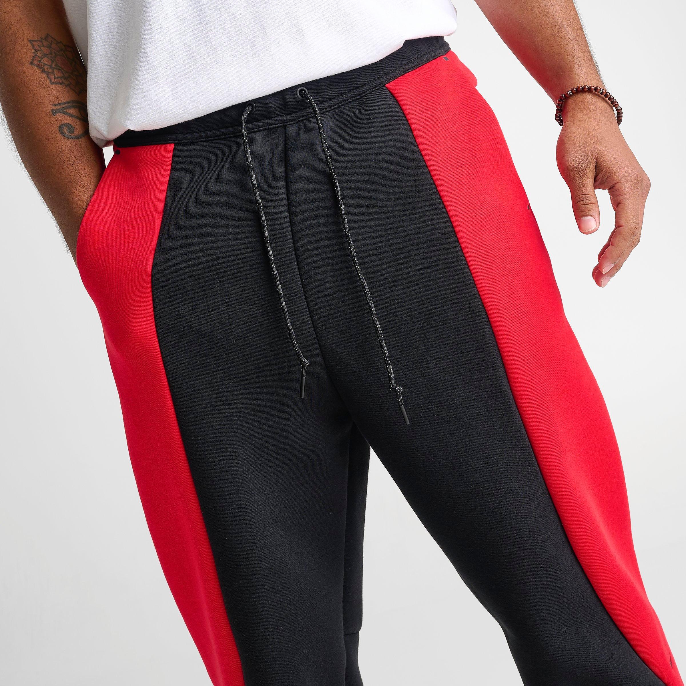 Men's Nithtke Tech Fleece Pro Open Hem Pants - Black/University Red