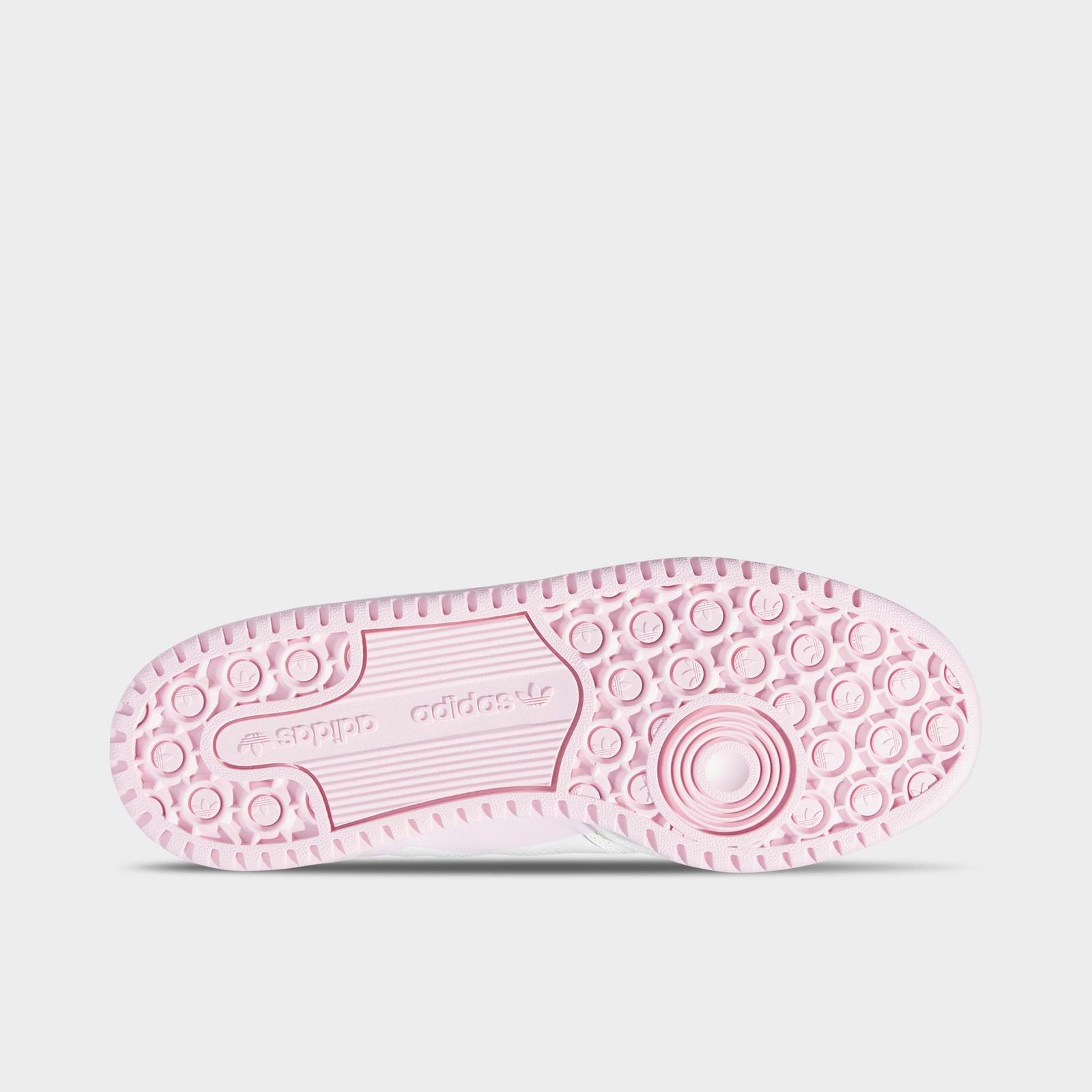 Women's adidas Originals Forum Low CL Casual Shoes - Cloud White/Clear Pink/Cloud White - view 6