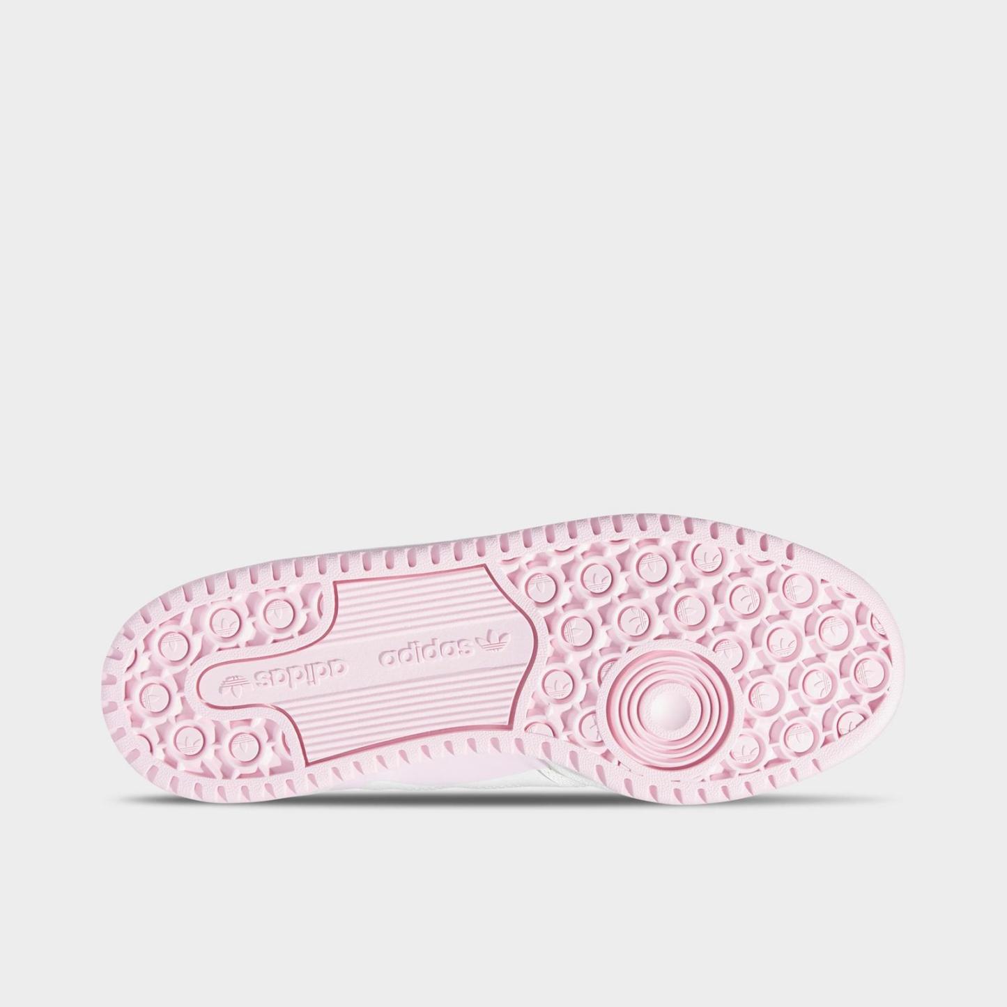 Women's adidas Originals Forum Low CL Casual Shoes - Cloud White/Clear Pink/Cloud White - view 6