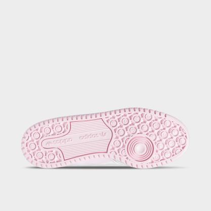 Women's adidas Originals Forum Low CL Casual Shoes - Cloud White/Clear Pink/Cloud White - view 6