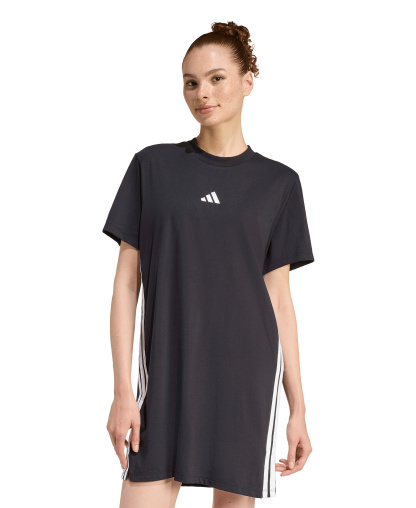 adidas Women's 3-Stripes Crewneck T-Shirt Dress - Black