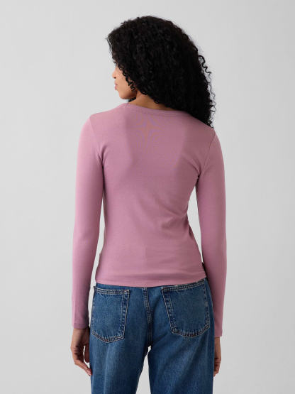Modern Crewneck T-Shirt - Wispy pink mauve