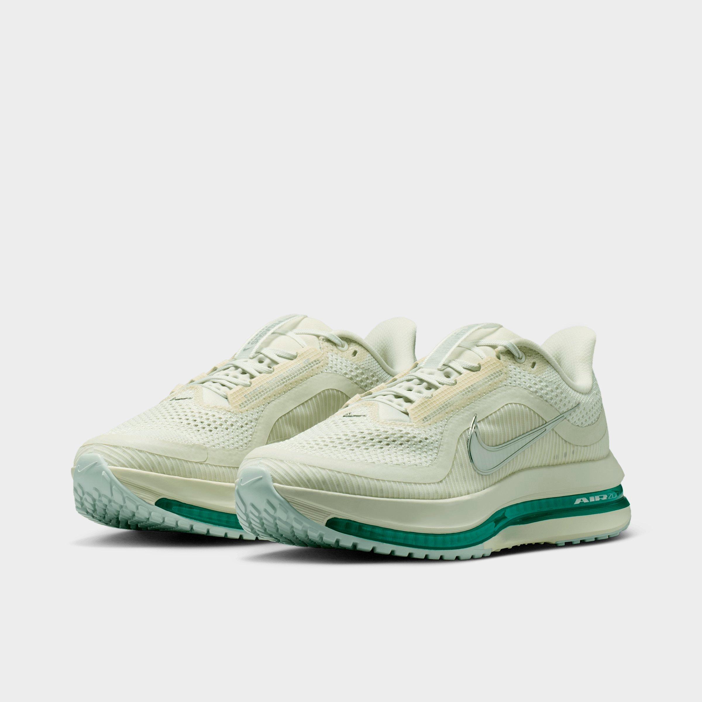 Women's Nithtke Pegasus Premium Running Shoes - Part 1 - Sea Glass/Malachite/Light Silver/Metallic Silver - Both shoes facing left