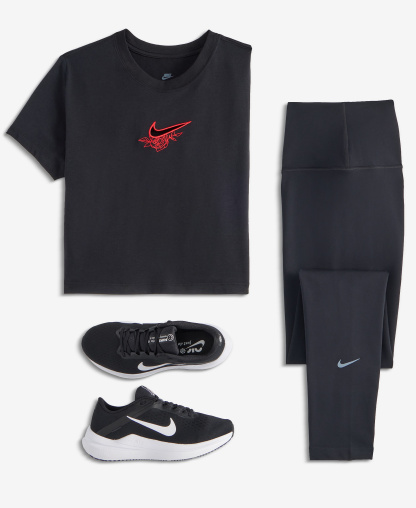 Nike Women's Sportswear Classic High-Waisted 7/8 Leggings - Black