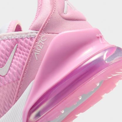 Little Kids' Nithtke Air Max 270 Casual Shoes - Pink Rise/White - Detail shot