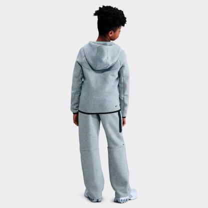 Big Kids' Nithtke Sportswear Tech Fleece Open Hem Pants - Dark Grey Heather/Black/Black