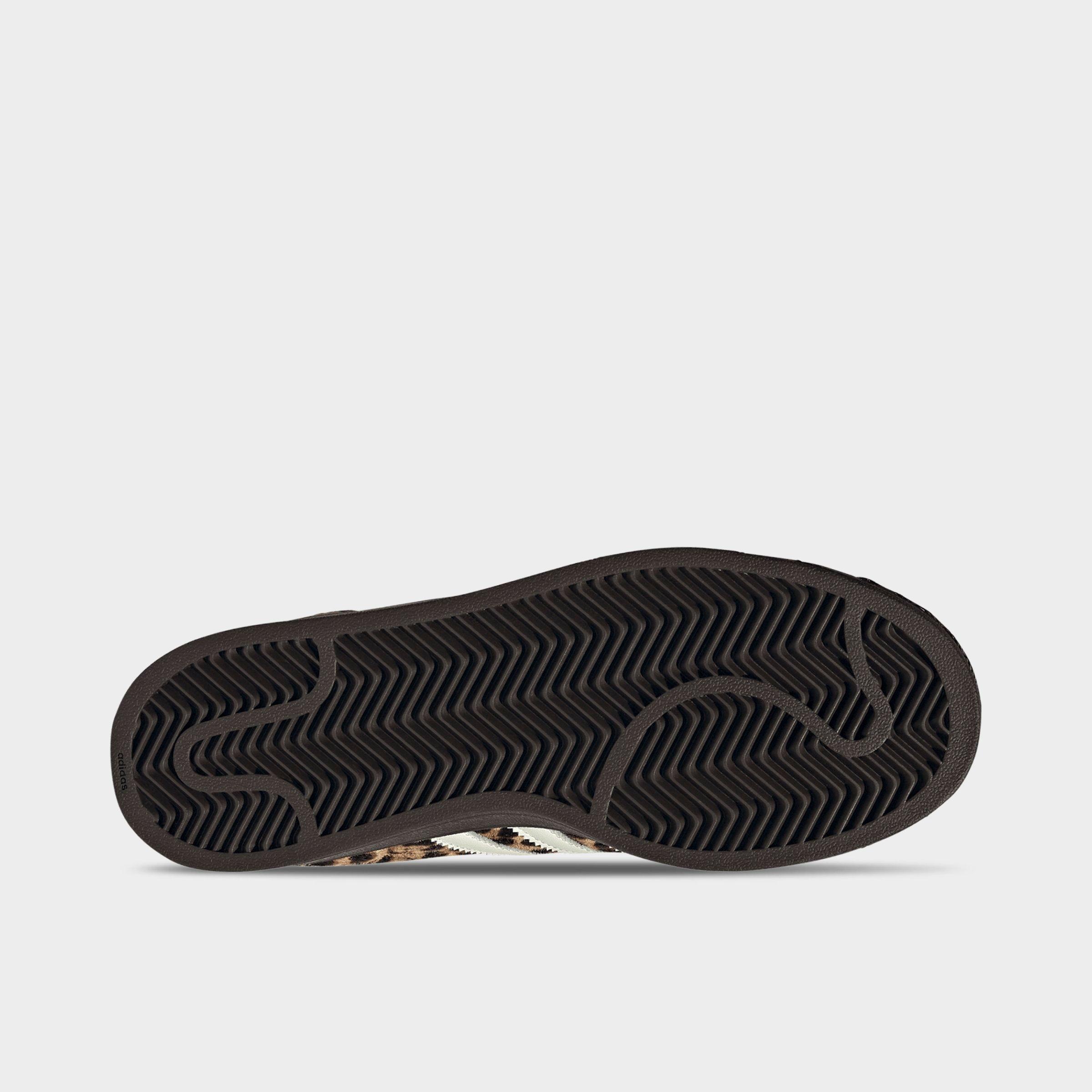 Women's adidas Originals Superstar II Casual Shoes - Dark Brown/Ivory/Gold Metallic - Bottom view