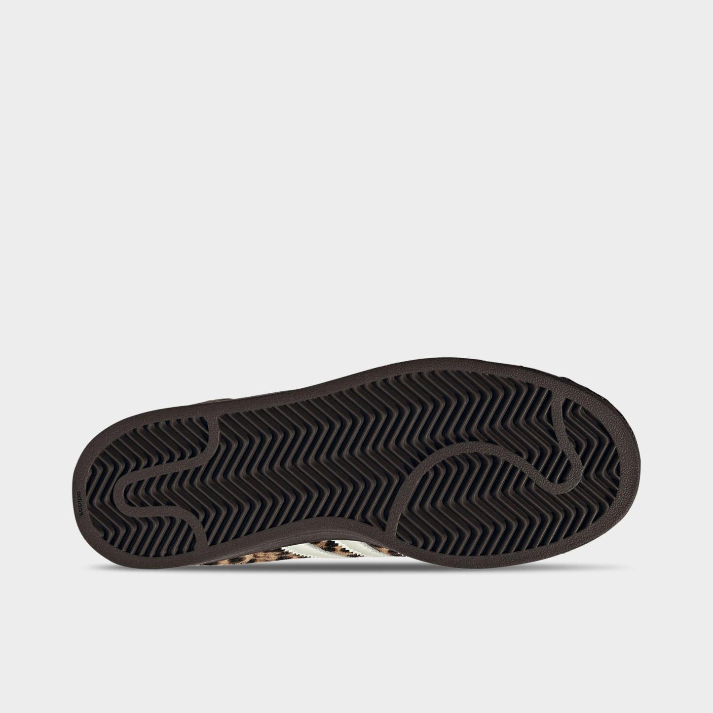 Women's adidas Originals Superstar II Casual Shoes - Dark Brown/Ivory/Gold Metallic - Bottom view