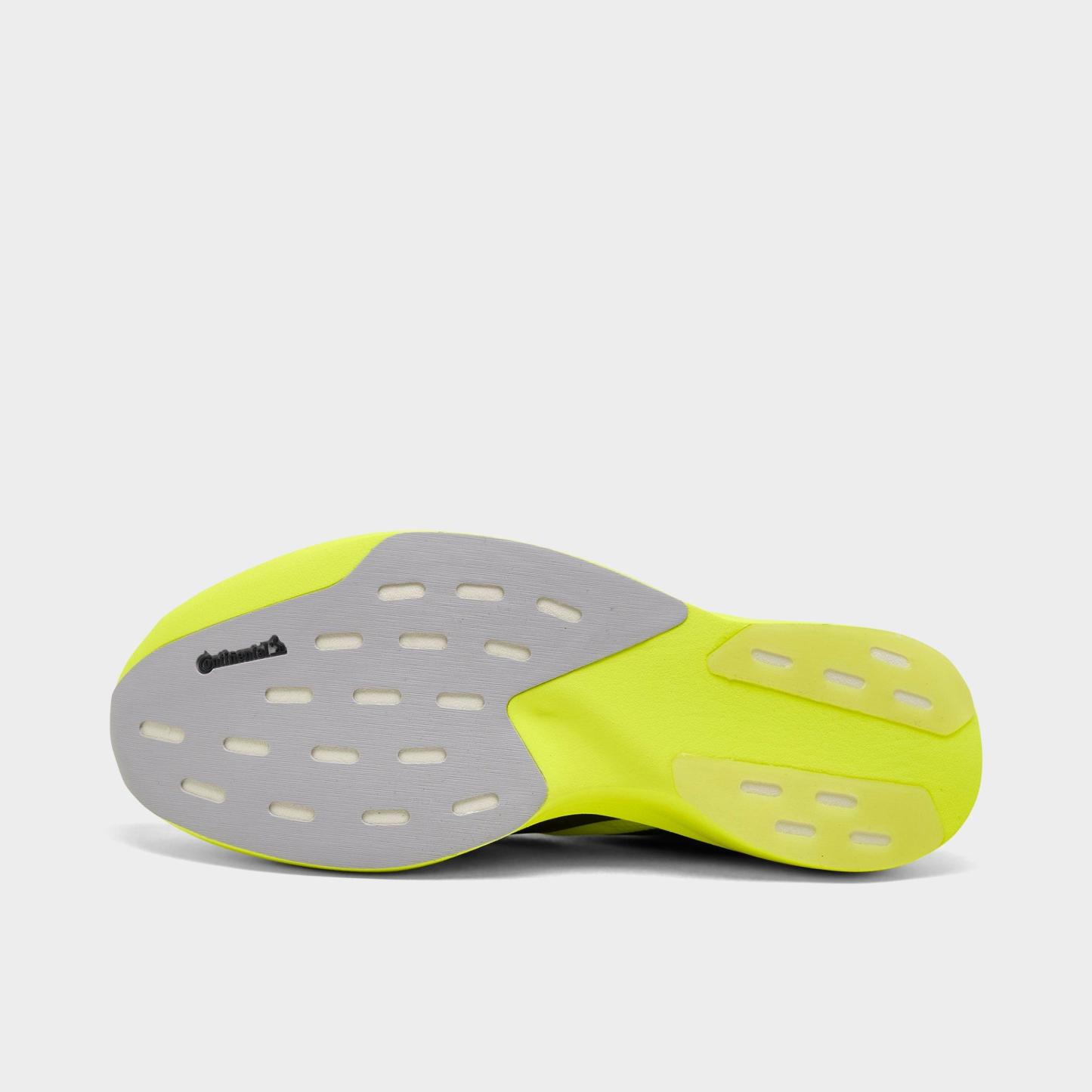 Men's adidas Adizero EVO SL Running Shoes - Part 1 - Solar Yellow/Aurora Plum/Powder Plum - Bottom view