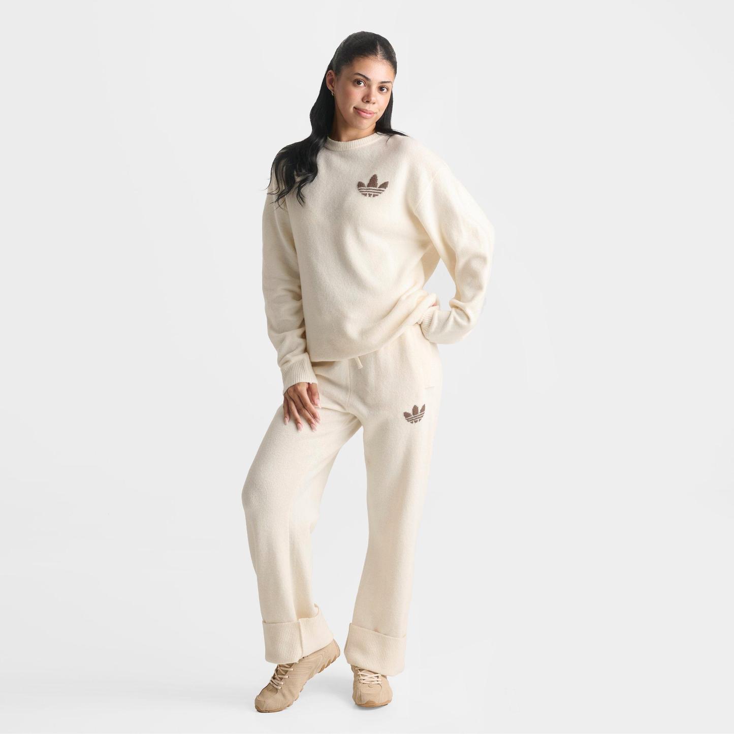 Women's adidas Originals Athletic Dept. Knitted Sweater - Wonder White
