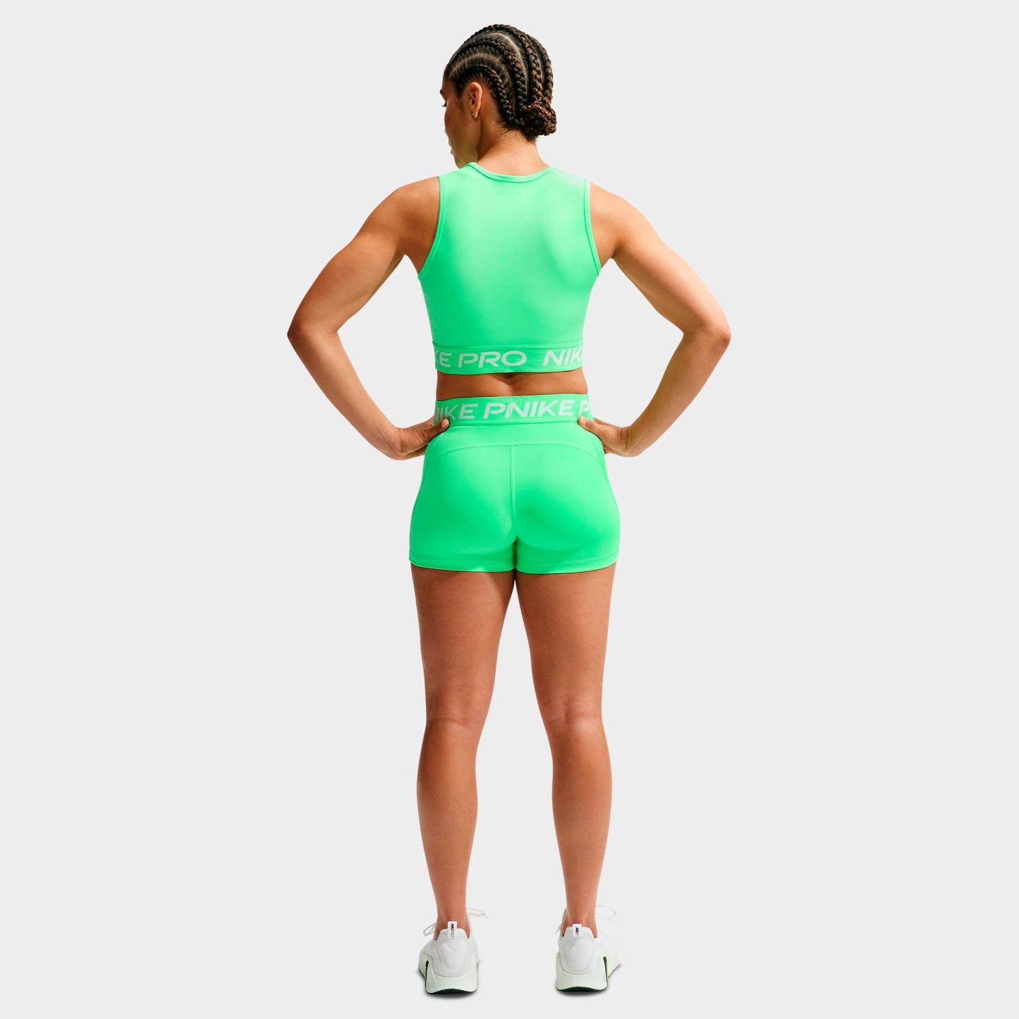 Women's Nithtke Pro Dri-FIT Crop Tank - Illusion Green/White