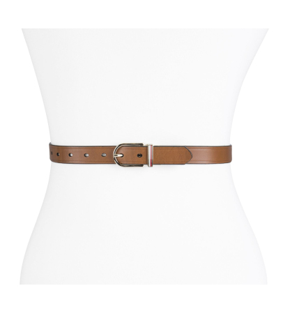 Tommy Hilfiger Women's Reversible Dress Casual Belt - Tan, Navy