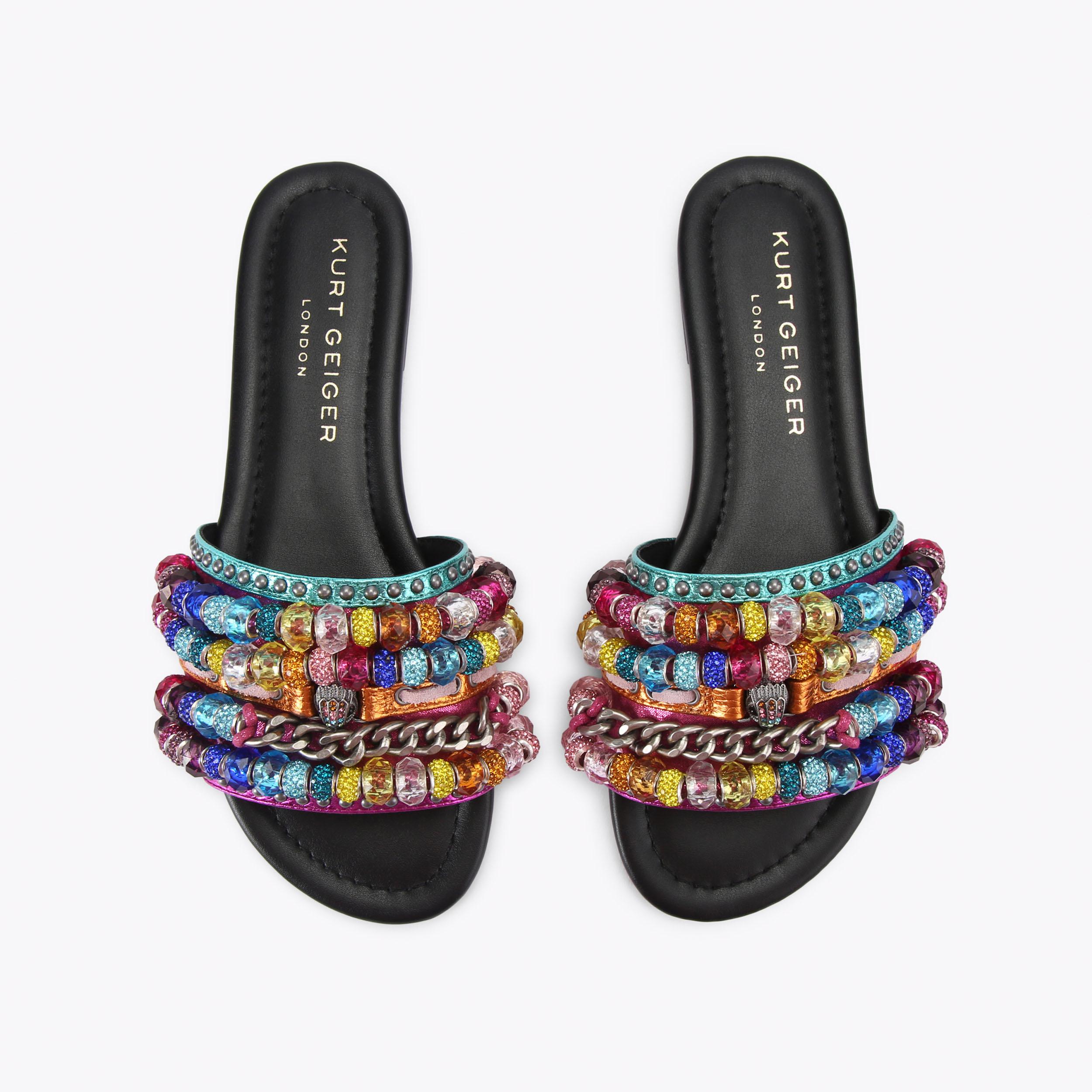 Kurt Geiger London Southbank Beaded Flat - Multi Colored - view 3