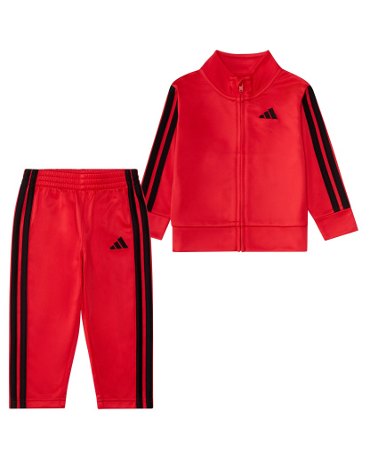 adidas Baby Boys' Stripe Detail Jacket and Joggers, 2-Piece Set - Bright Red