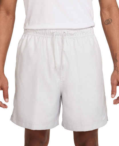 Nike Men's Club Flow Relaxed-Fit Drawstring Shorts - Photon Dust/White