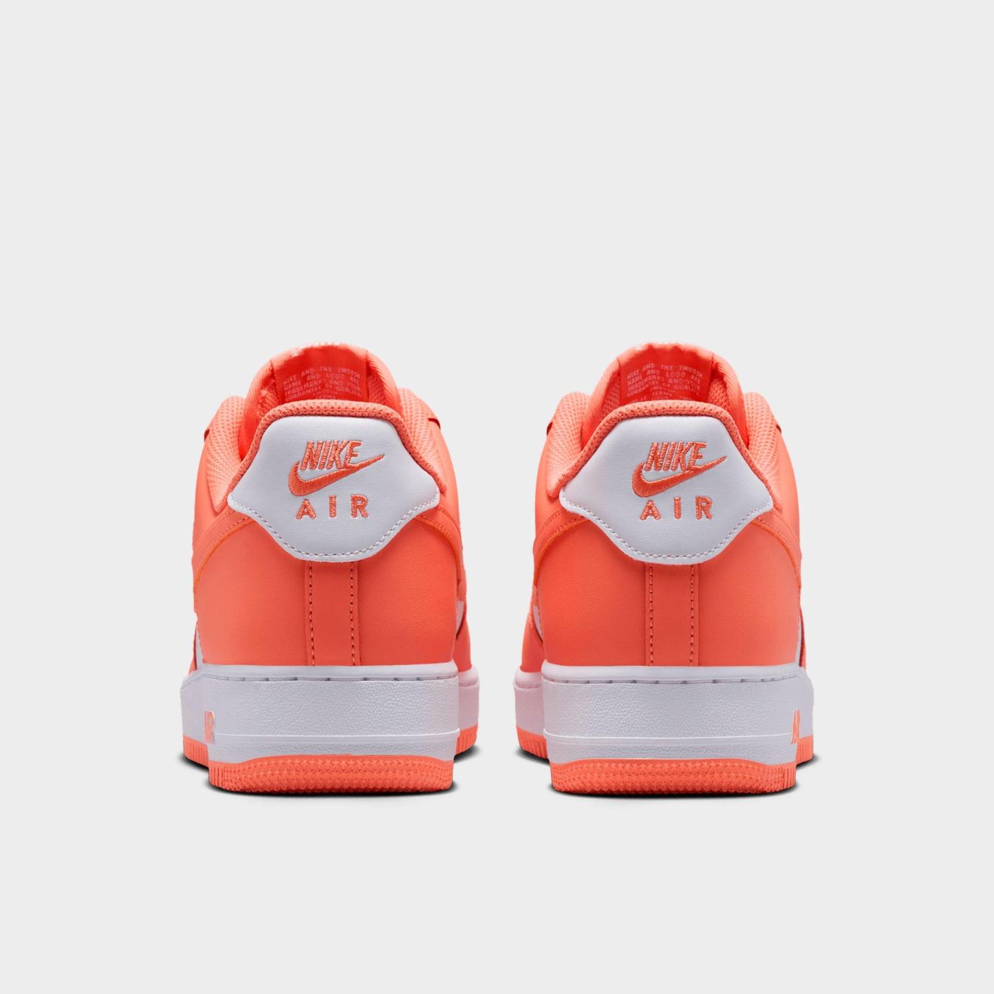 Men's Nithtke Air Force 1 '07 Casual Shoes - Part 1 - White/White/Orange Frost - Back view