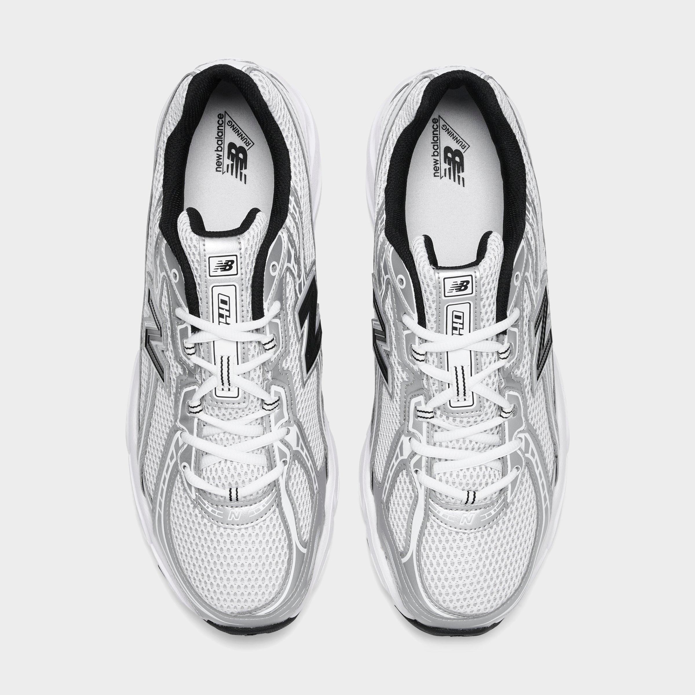 Men's New Balance 740 Casual Shoes - White/Silver Metallic - view 5
