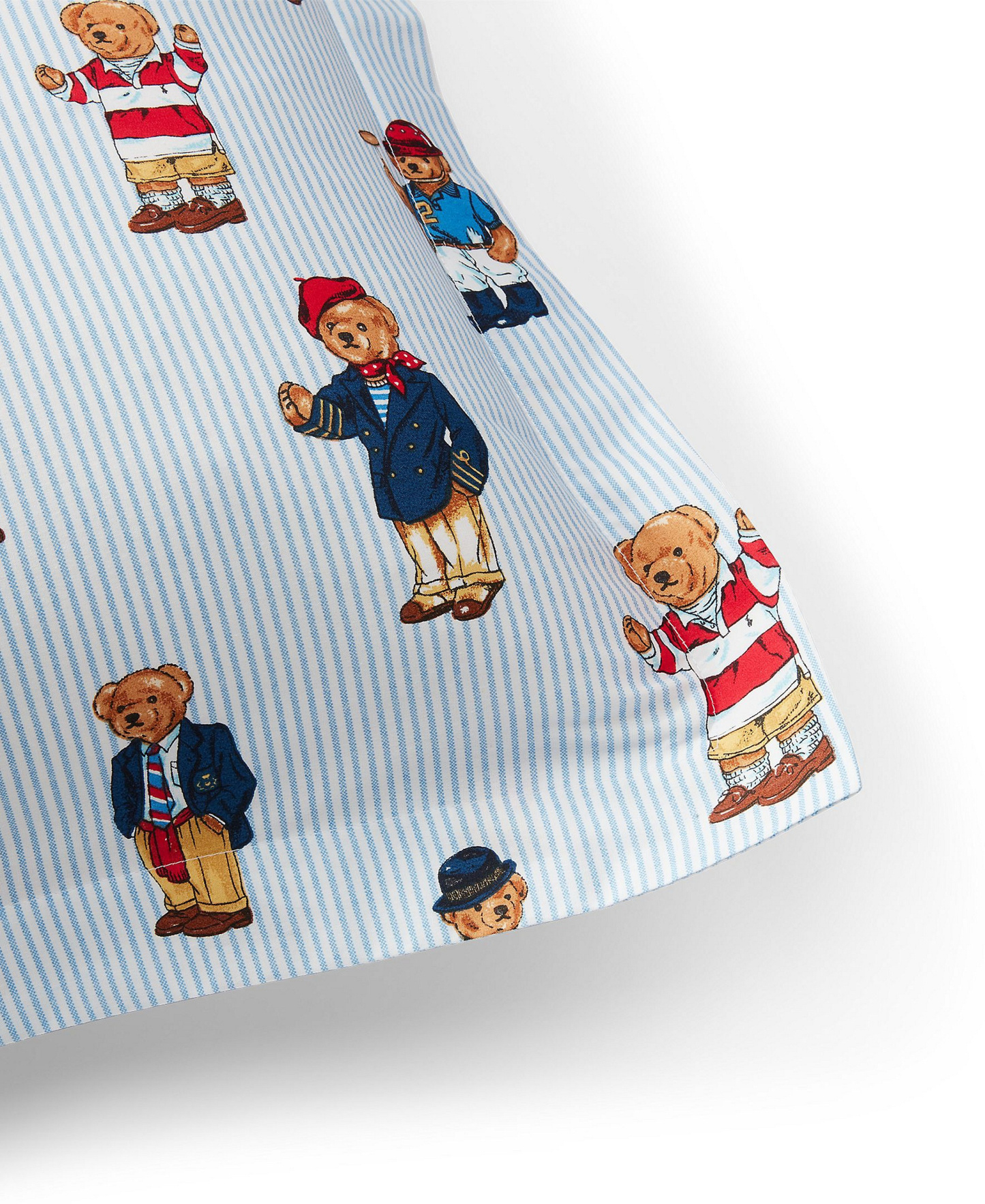 Polo Ralph Lauren Teddy Bear Stripe 2-Pc. Comforter Set, Twin - Blue