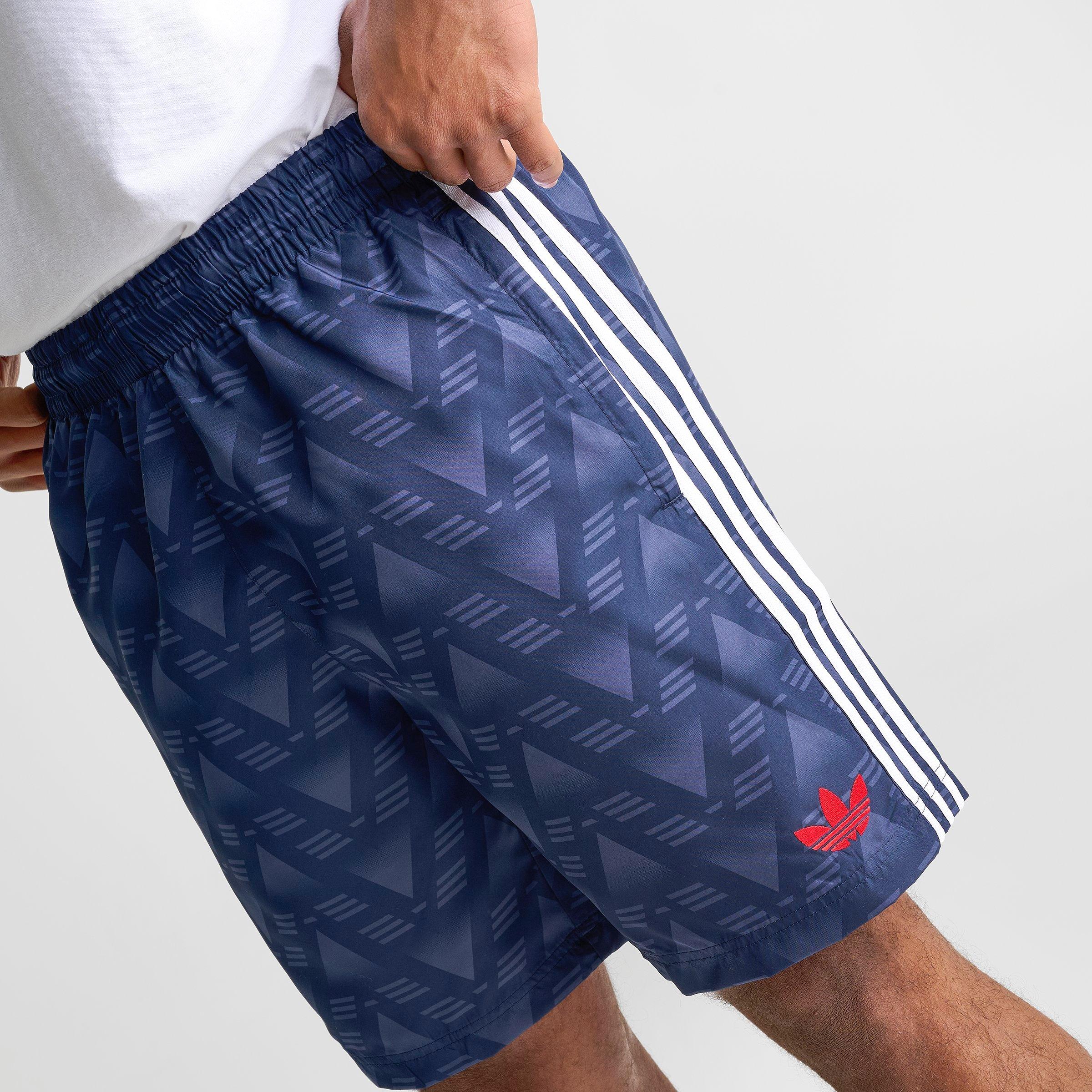 Men's adidas Originals Allover Graphic Print Woven Shorts - Collegiate Navy