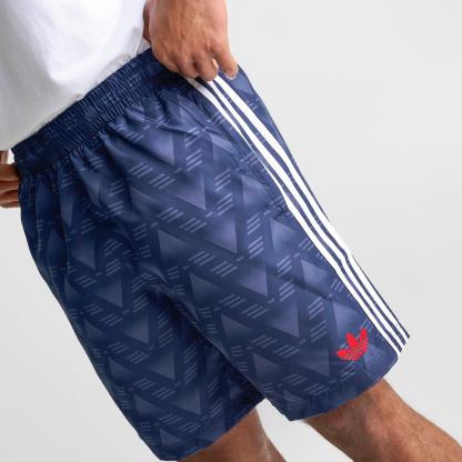 Men's adidas Originals Allover Graphic Print Woven Shorts - Collegiate Navy