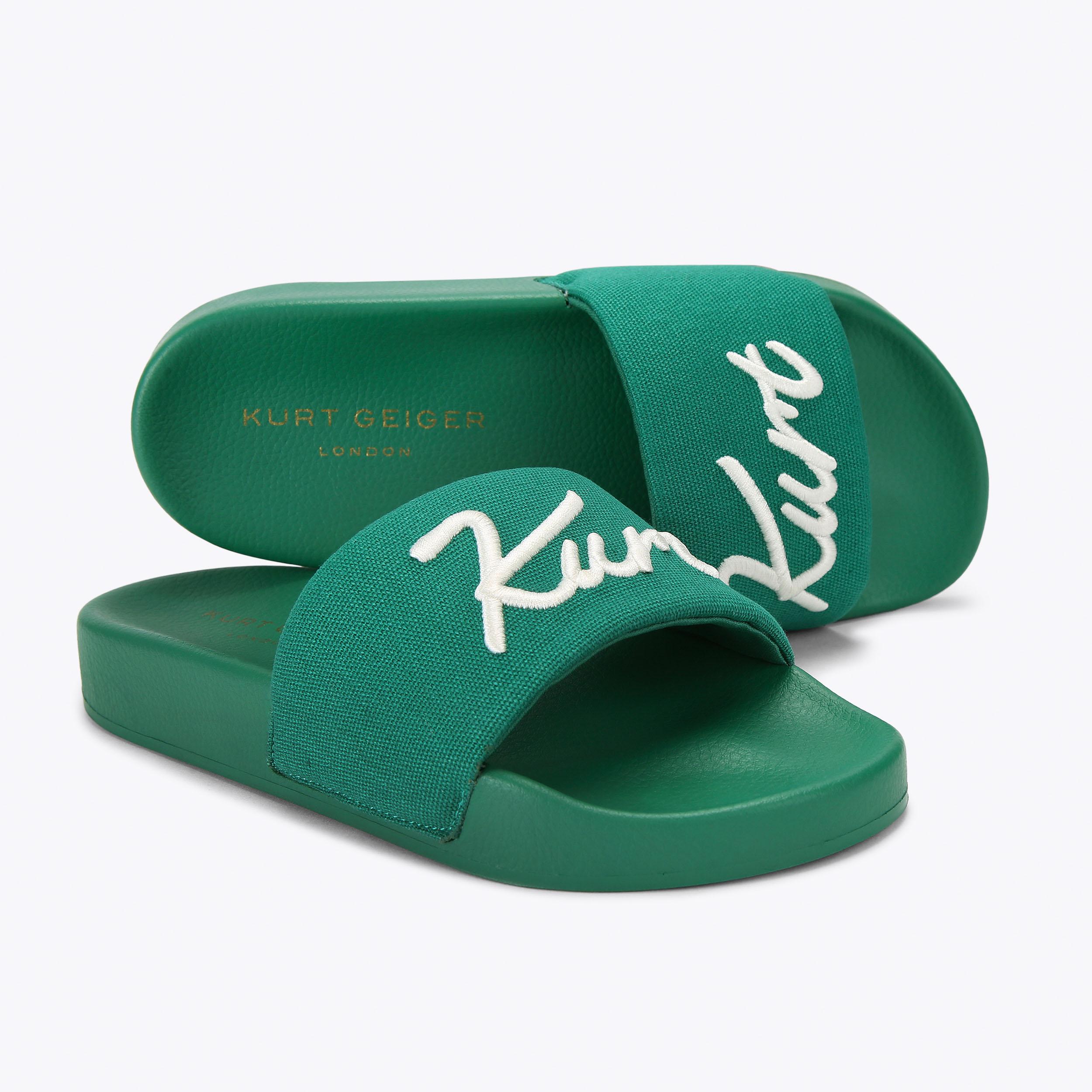 Kurt Geiger London Kurt's Cabana Kurt Meena Slide - Green - view 4